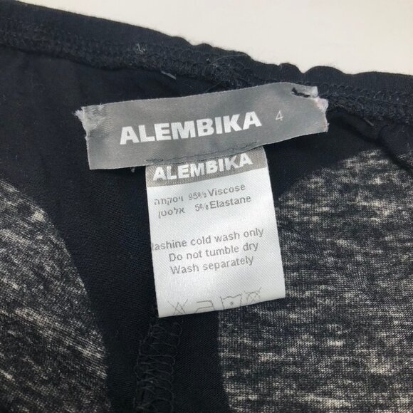 Alembika Black Polka Dot Leggings Size 4 - Picture 5 of 6